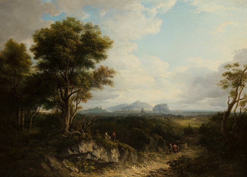 ALEXANDER NASMYTH (SCOTTISH 1758-1840) | EDINBURGH FROM THE NORTH-WEST Signed and dated 1822, oil on canvas | 82cm x 115cm (32.25in x 45.25in) Sold for £32,500 incl premium